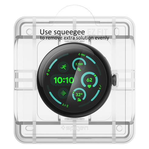 Spigen Pixel Watch 4/3 (45mm) Screen Protector - EliteShield EZ Fit (2 Pack)